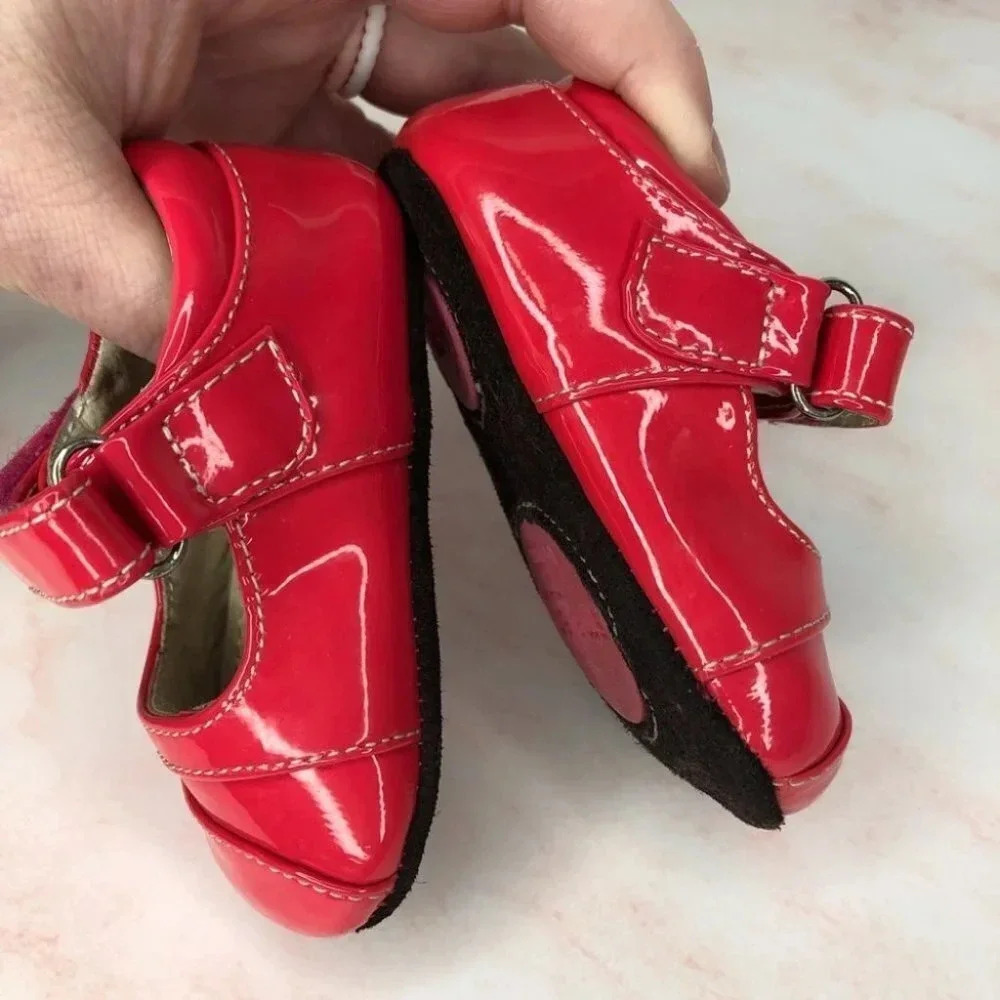 See Kai Run Smaller shoes Sophie Mary Jane hot pink patent size 0-6 months - Picture 10 of 12